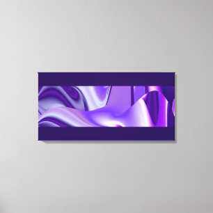 Purple Dreams, Abstract Fantasy Rainbow Art Canvas Print
