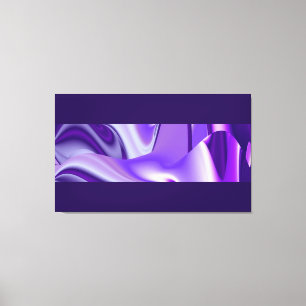 Purple Dreams, Abstract Fantasy Rainbow Art Canvas Print