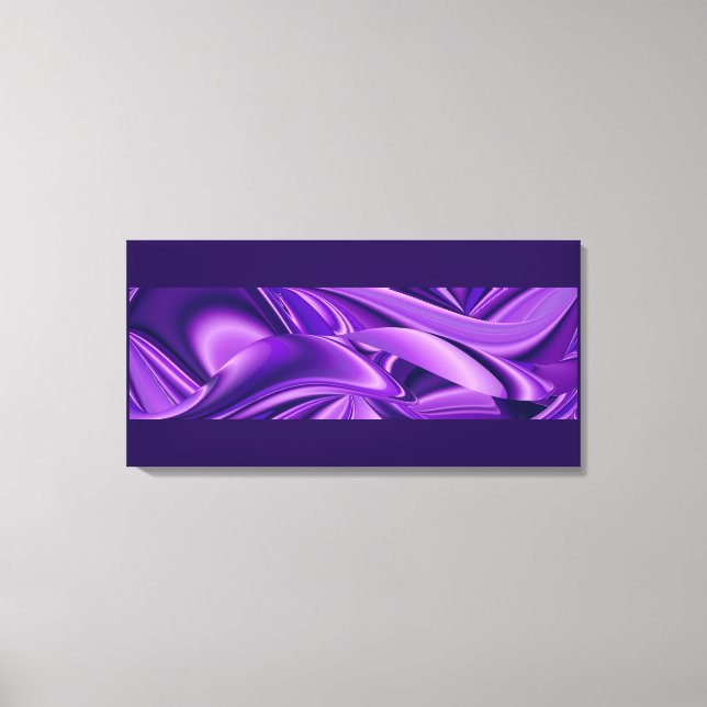 Purple Dreams, Abstract Fantasy Rainbow Art Canvas Print (Front)