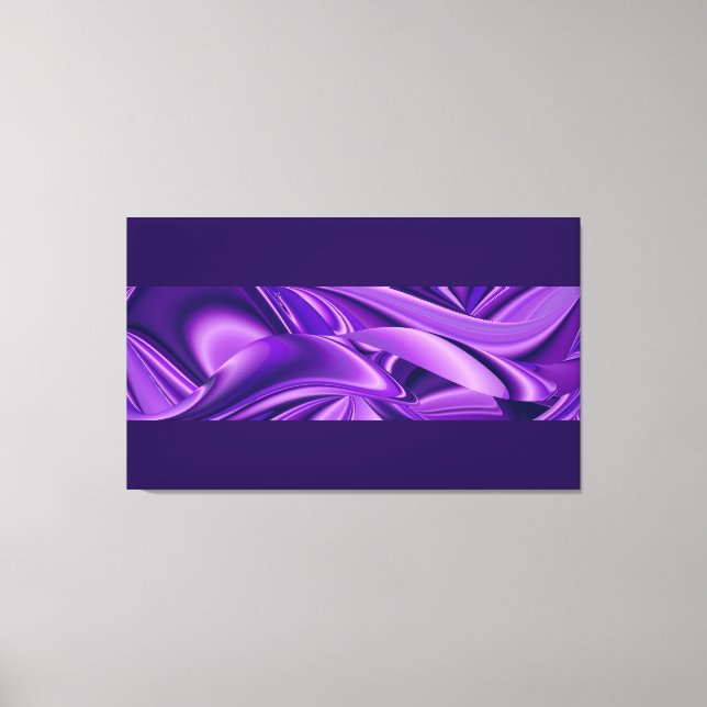 Purple Dreams, Abstract Fantasy Rainbow Art Canvas Print (Front)