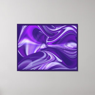Purple Dreams, Abstract Fantasy Rainbow Art Canvas Print