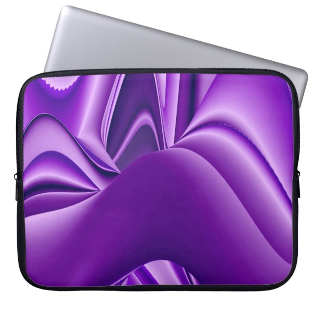Purple Dreams , Abstract Fantasy Rainbow-Art Laptop Sleeve (Front)