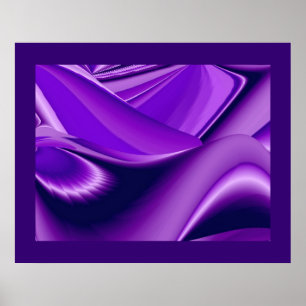Purple Dreams, Abstract Fantasy Rainbow Art Poster