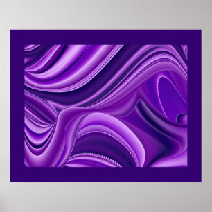 Purple Dreams, Abstract Fantasy Rainbow Art Poster