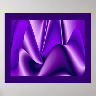 Purple Dreams, Abstract Fantasy Rainbow Art Poster