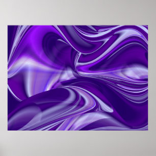 Purple Dreams, Abstract Fantasy Rainbow Art Poster