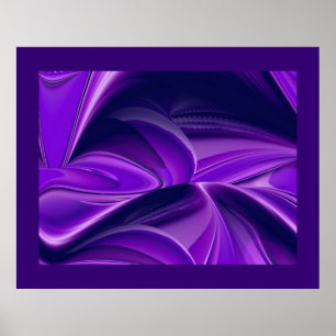 Purple Dreams, Abstract Fantasy Rainbow Art Poster