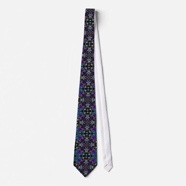 Purple Dreamscape Psychedelic Tie (Front)