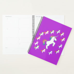 Purple Dreamscape Unicorn Circle Design Planner