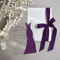 Purple Dress Sixty & Fabulous 60th Birthday