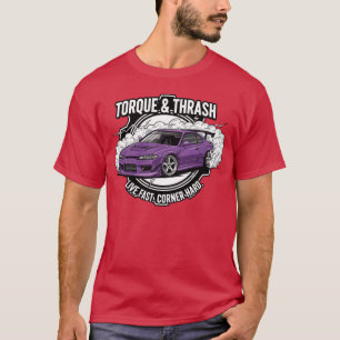 Purple Drift Car with Speed Motto friends friend T-Shirt