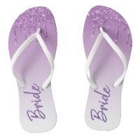 Purple Dripping Glitter Paper Bride