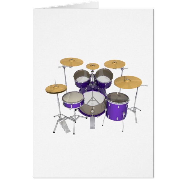 Purple Drum Kit: (Front)