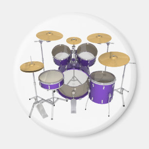 Purple Drum Kit: Magnet