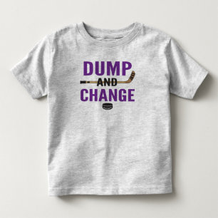 Purple Dump and Change Hockey Toddler T-Shirt