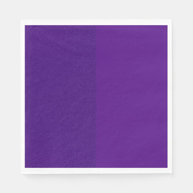 Purple Duo Custom Glitter Paper Napkin (Front)