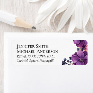 Purple Dynasty Dark Floral Budget Wedding Item