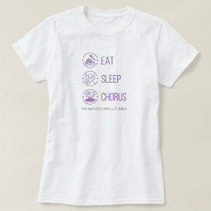 Purple Eat. Sleep. Chorus. T-Shirt