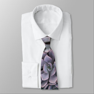 Purple Echeveria Succulent Tie