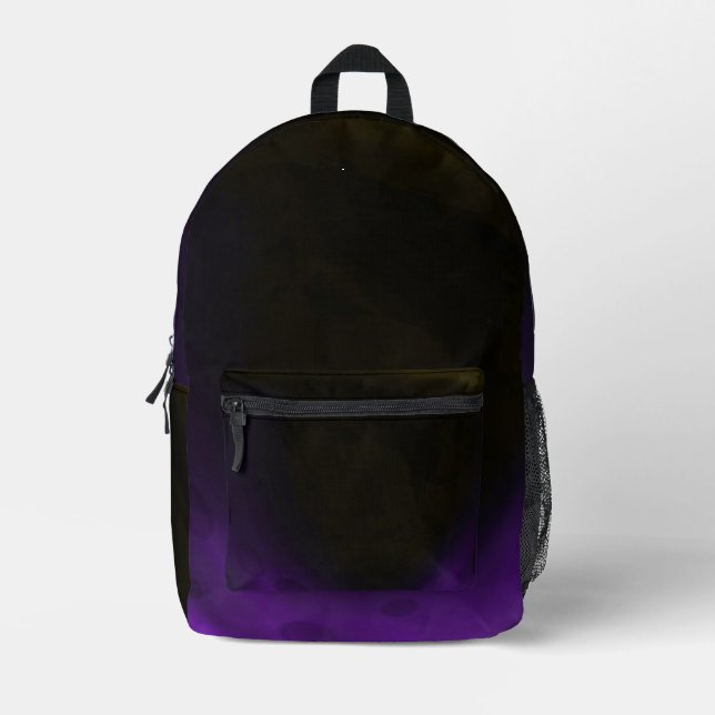 Purple Edge Printed Backpack (Front)