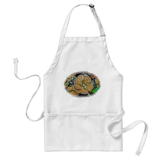 Purple Edge Shelf Fungus Coordinating Items Standard Apron (Front)