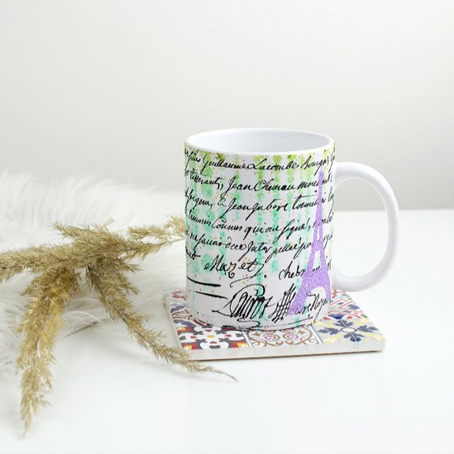 Purple Eiffel Tower Coffee Mug (Creator Uploaded)