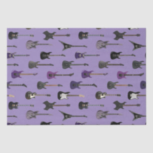 💜 Purple electric guitars  Tissue Paper
