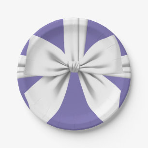 Purple Elegant Fancy Tiffany Birthday Tableware Paper Plate