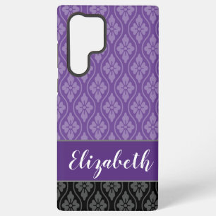 Purple Elegant Japanese Tatewaku Pattern Samsung Galaxy Case