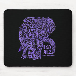 Purple Elephant Heimerheimer Awareness Apparel And Mouse Mat