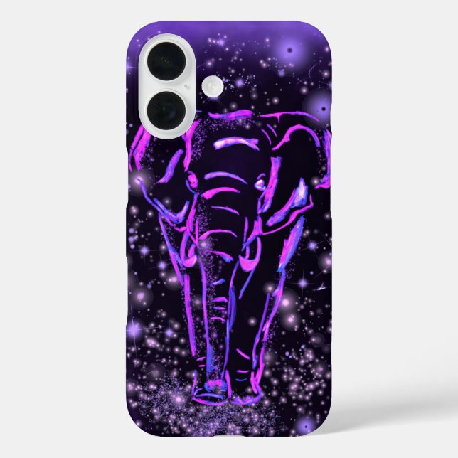 Purple Elephant iPhone Case (Back)