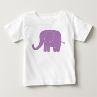 Purple Elephant Romper Baby T-Shirt