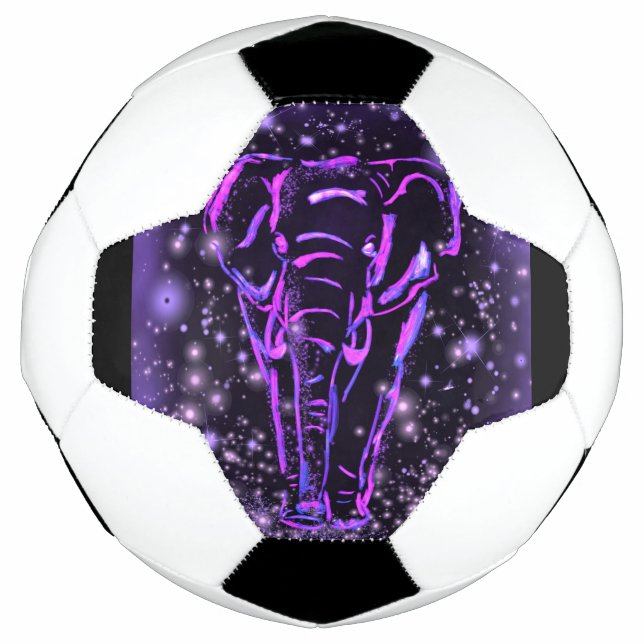 Purple Elephant Soccer Ball (Front)