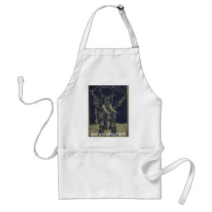 purple elephant standard apron