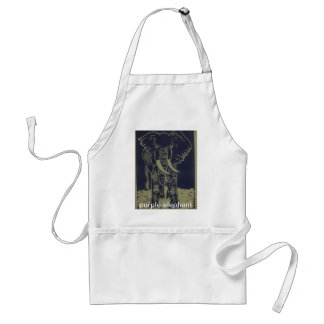 purple elephant standard apron