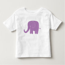 Purple Elephant Toddler Shirt