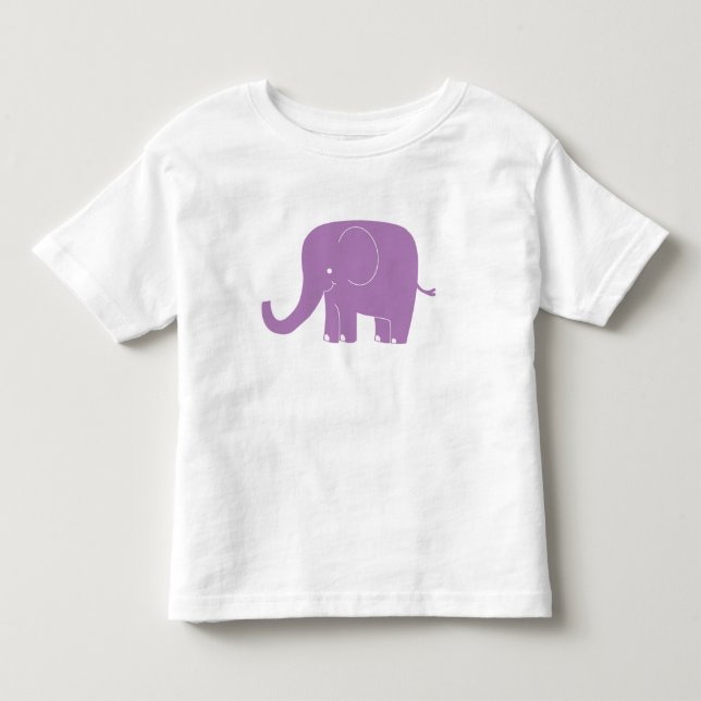 Purple Elephant Toddler Shirt (Front)