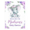 Purple Elephant Welcome Sign, Girl Roses Shower