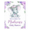 Purple Elephant Welcome Sign, Girl Roses Shower