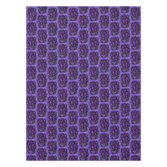 Purple Elephants Tablecloth (Front)
