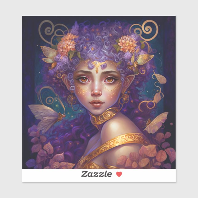 Purple Elf Fairy Fantasy Art (Sheet)