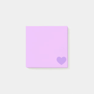 Purple Emoji Heart Post-it Notes