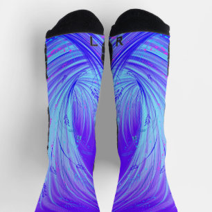 Purple Enchanted Garden Socks