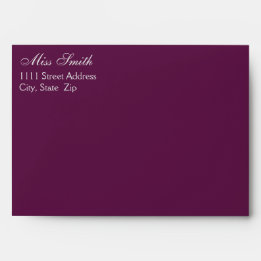 Purple Envelope For 5X7 Invitation