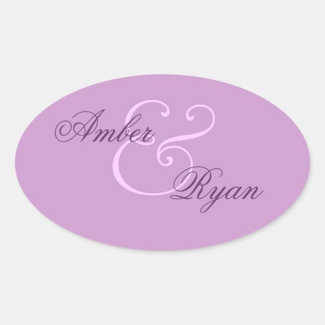 Purple Envelope Seal Wedding (Front)
