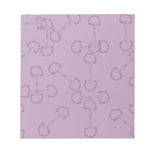 Purple Equestrian Horse Bits Notepad