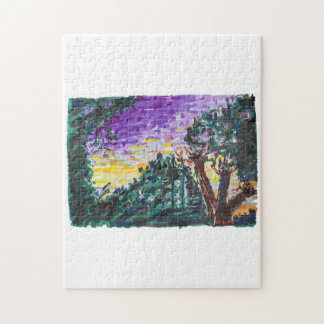 Purple Evening Jigsaw Puzzle
