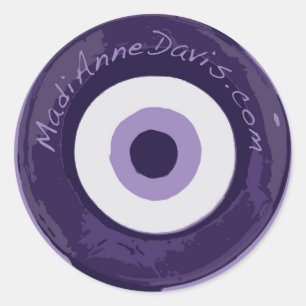 Purple Evil Eye Sticker