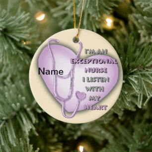 Purple Exceptional Nurse  ornament