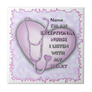 Purple Exceptional Nurse  Tile